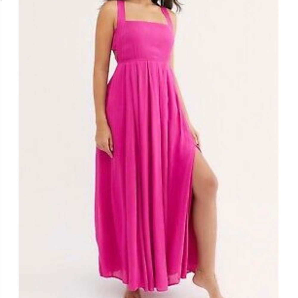 Free People Yes Please Pink maxi dress
